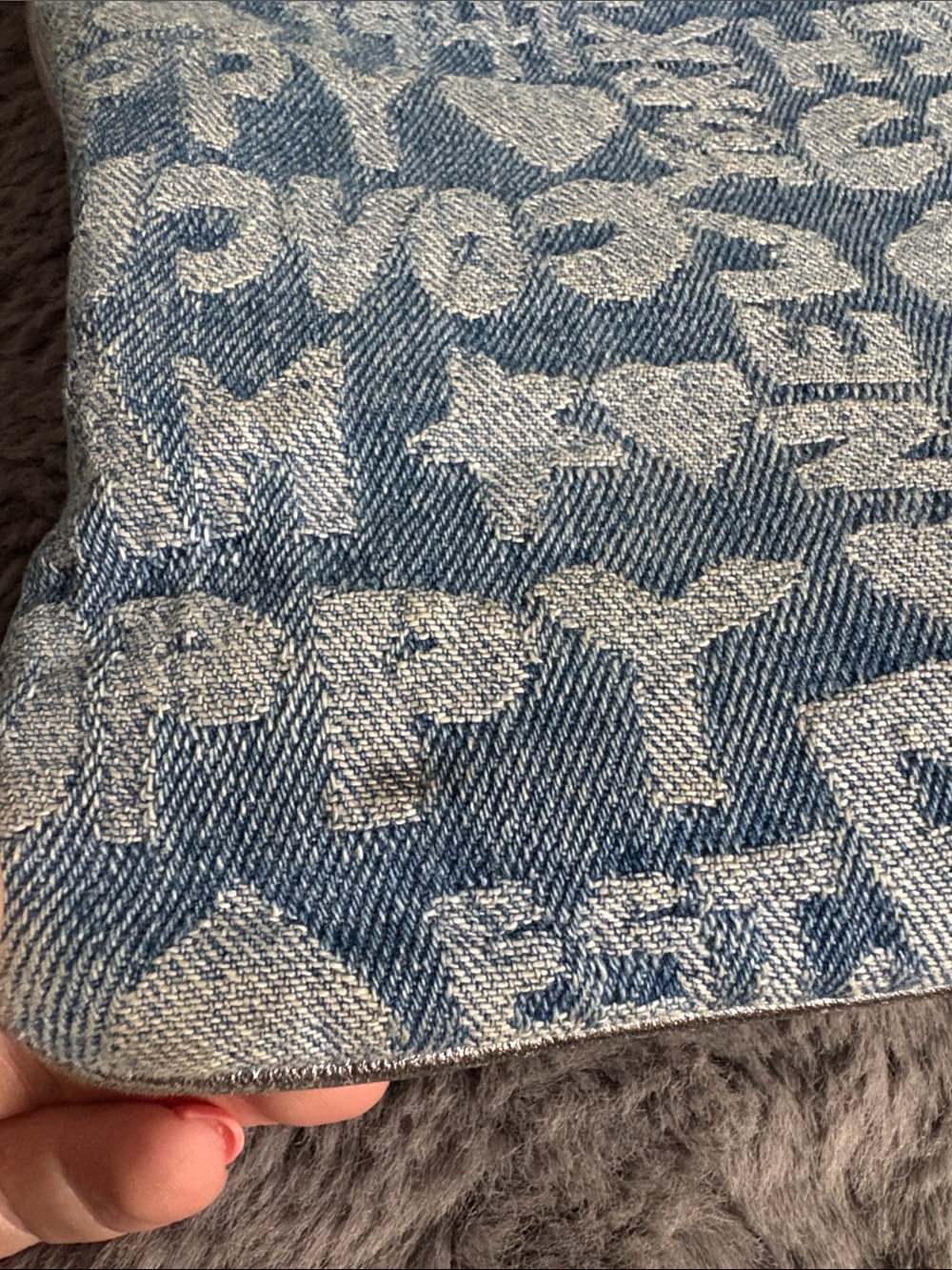 Coach Denim Blue Poppy Jacquard Shoulder Bag - Picture 3 of 8
